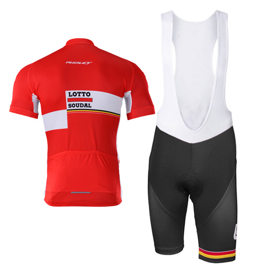 Maglia Lotto Soudal Manica Corta 2017 rosso